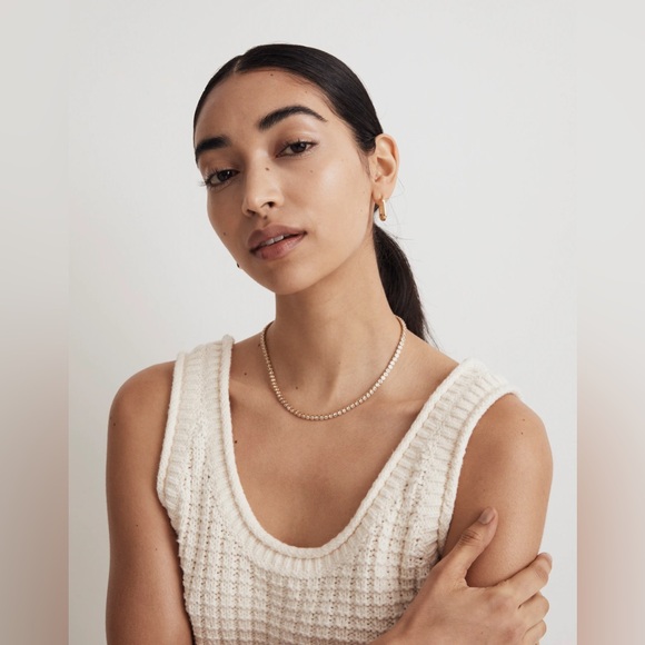 Madewell The Tennis Collection Bezel Set Crystal Necklace - Picture 3 of 7